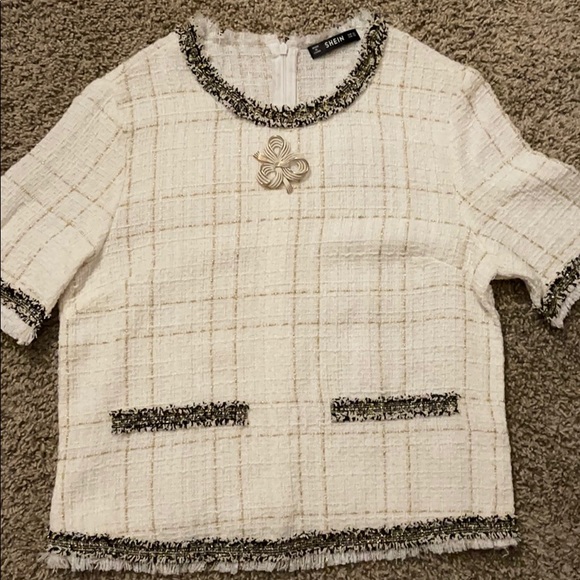 Tweed top and shorts size xs NWT - Picture 2 of 6